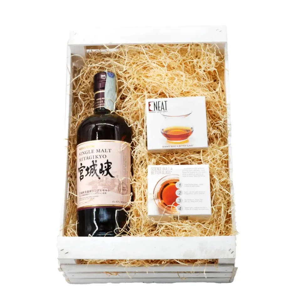 Miyagikyo Single Malt Gift Box con Bicchiere Neat