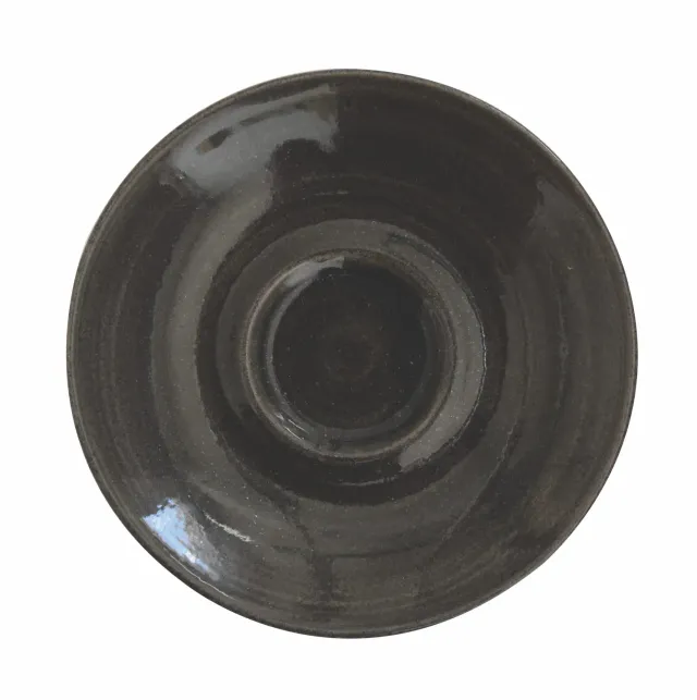 Churchill Stonecast Patina Iron Black piattino espresso 11,8 cm 6 pz