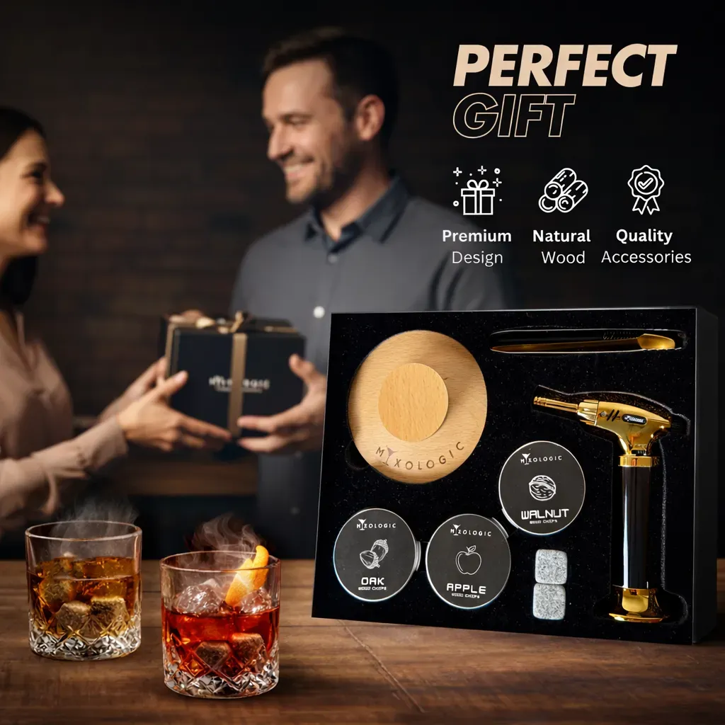 Mixologic kit affumicatore cocktail classico con chips
