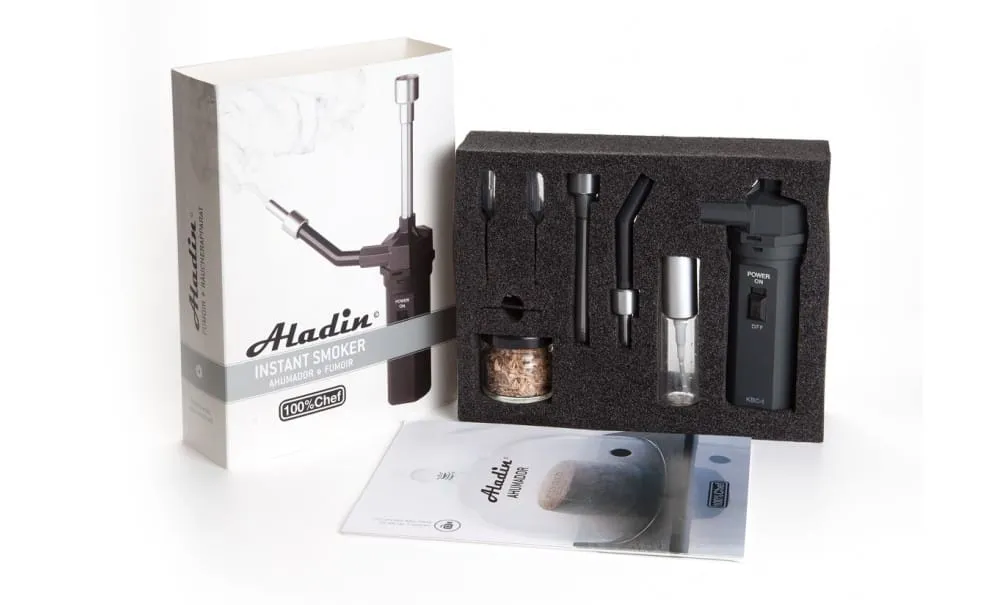 Aladin Affumicatore per Cocktail Piatti Resa Fumo Densa