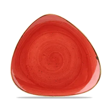 Churchill Stonecast Spotted Red piatto triangolare 22,9 cm 6 pezzi