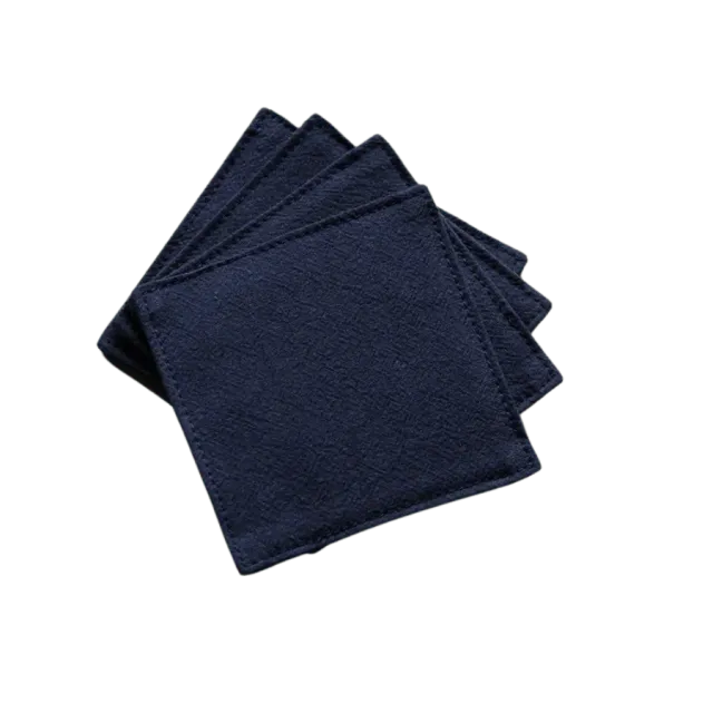 Cocktail Ceremony sottobicchiere cotone blu 9x9 cm