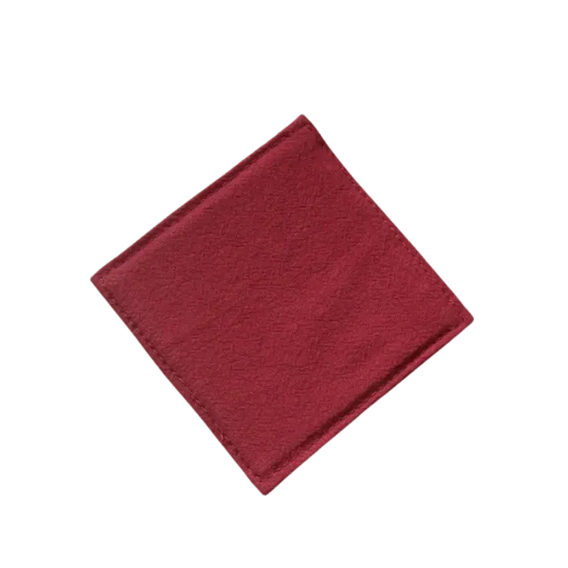 Cocktail Ceremony sottobicchiere stoffa rosso cotone 9x9 cm