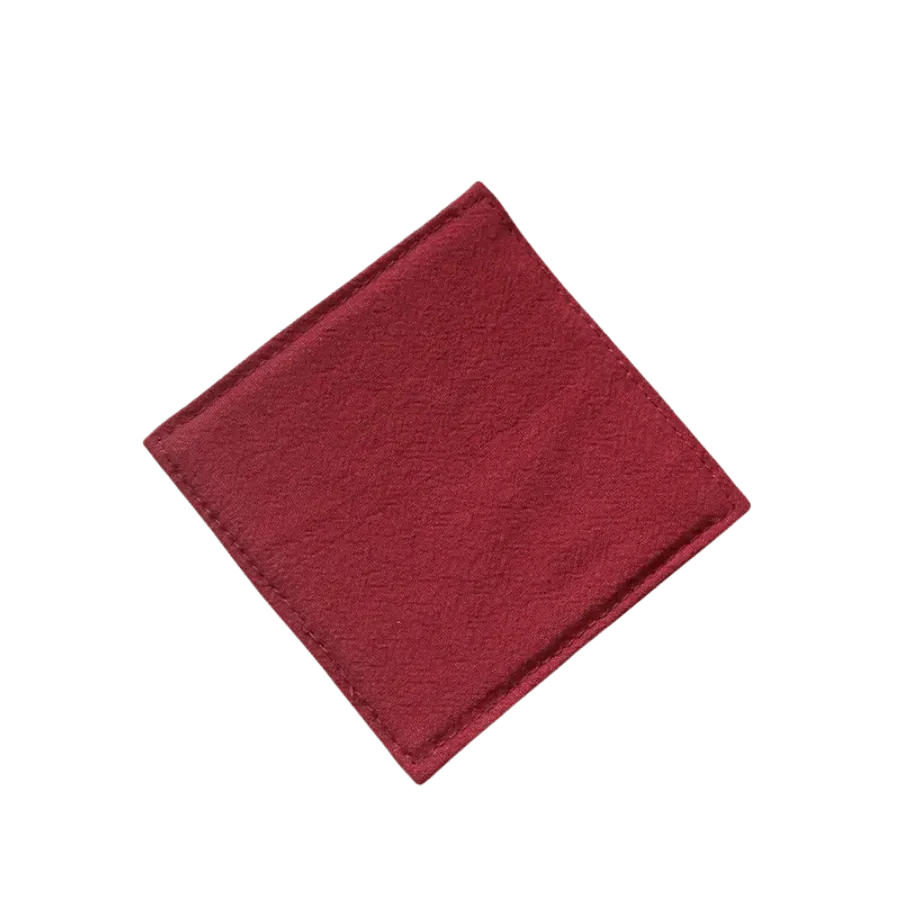 Cocktail Ceremony sottobicchiere stoffa rosso cotone 9x9 cm