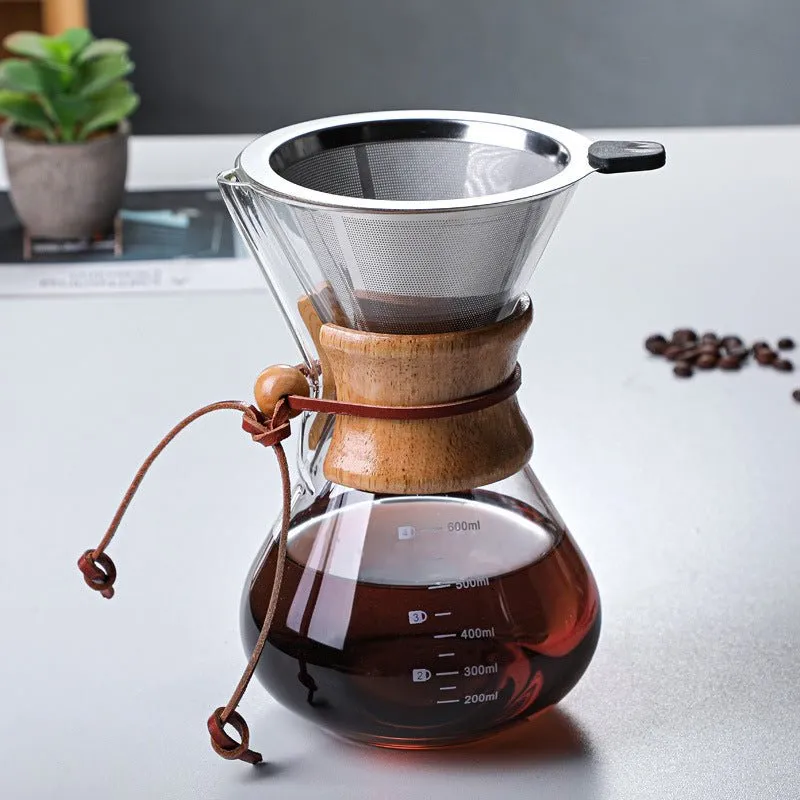 Cocktail Ceremony V60 dripper caffè vetro 600 ml con filtro