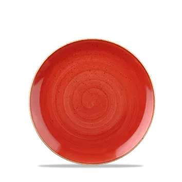 Churchill Stonecast Rosso Puntinato piatto piano 16,5 cm 6 pezzi