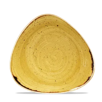 Churchill Stonecast piatto triangolare giallo senape 22,9cm 6 pz