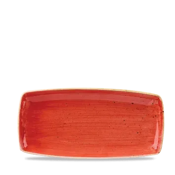 Showbar Stonecast Rosso Puntinato Vassoio Rettangolare 29,5x15cm 6pz