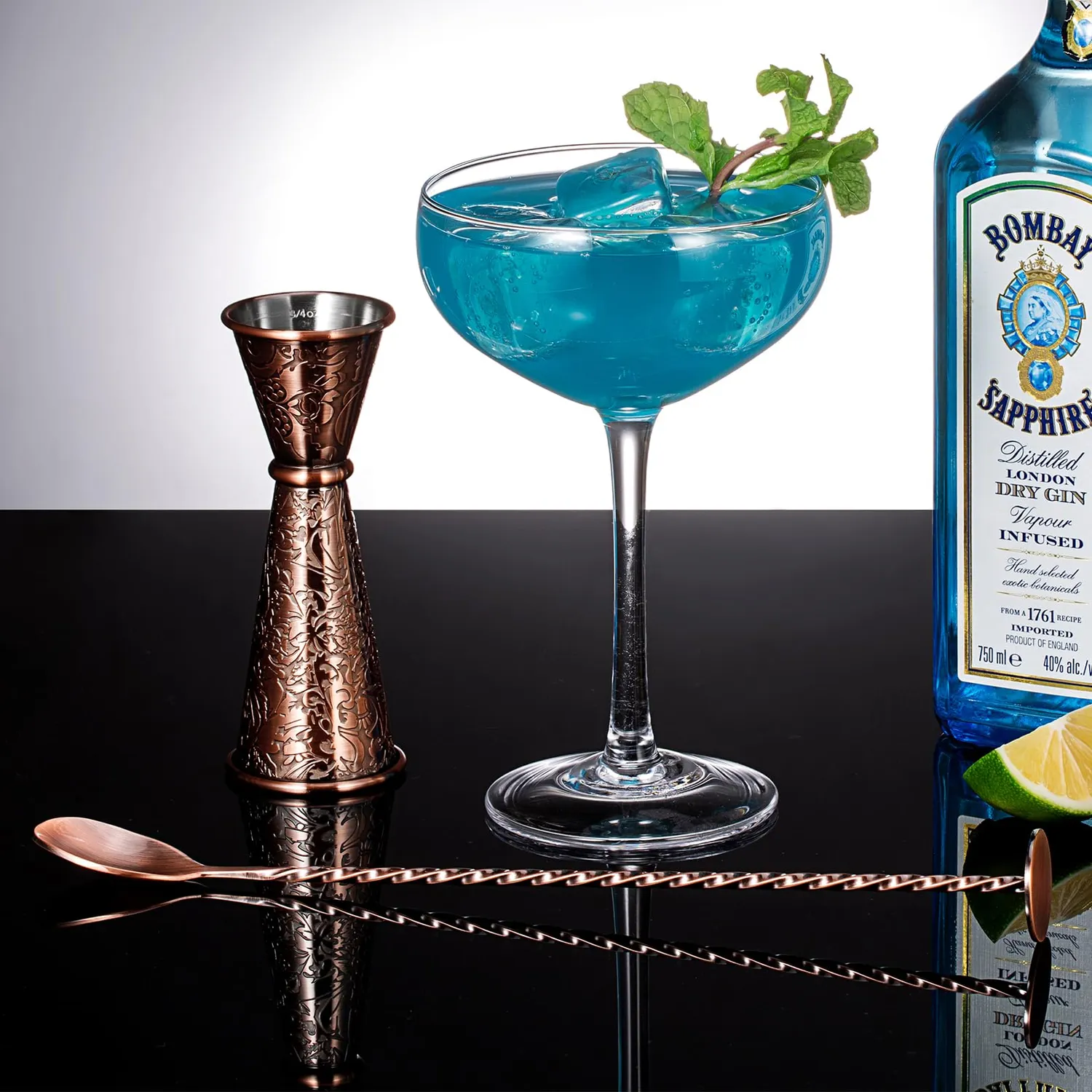 Sky Fish Jigger Cocktail Giapponese 1/2 oz Rame Antico 3D Inox