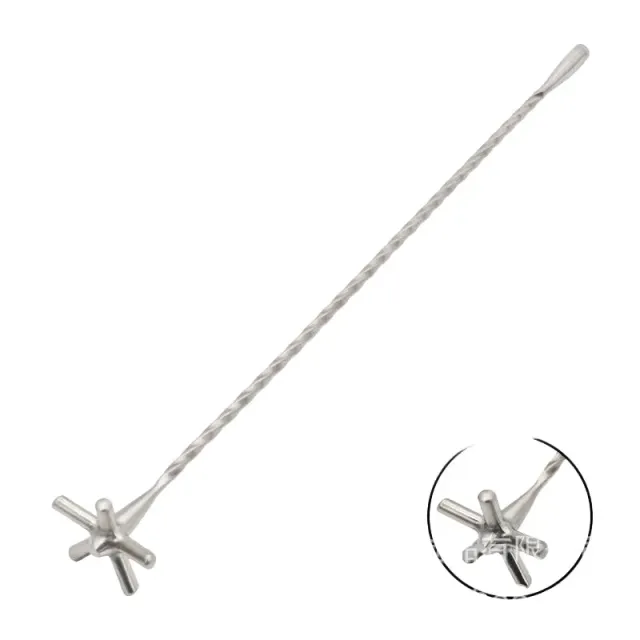 Cocktail Ceremony Stir Stick Agitatore Acciaio Bar Veloce