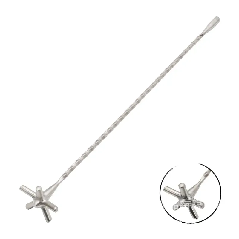 Cocktail Ceremony Stir Stick Agitatore Acciaio Bar Veloce