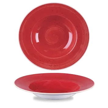 Churchill Stonecast Piatto Falda 28 cm Rosso Puntinato 6 pz