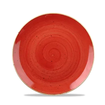 Showbar Stonecast Rosso Puntinato piatto fondo 24,8 cm 6 pz