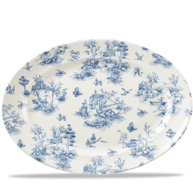 Churchill Vintage Prints Toile piatto ovale 36,5 cm 6 pz