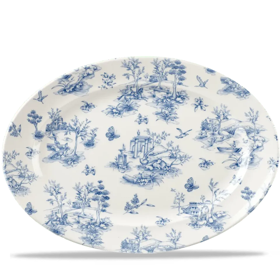 Churchill Vintage Prints Toile piatto ovale 36,5 cm 6 pz