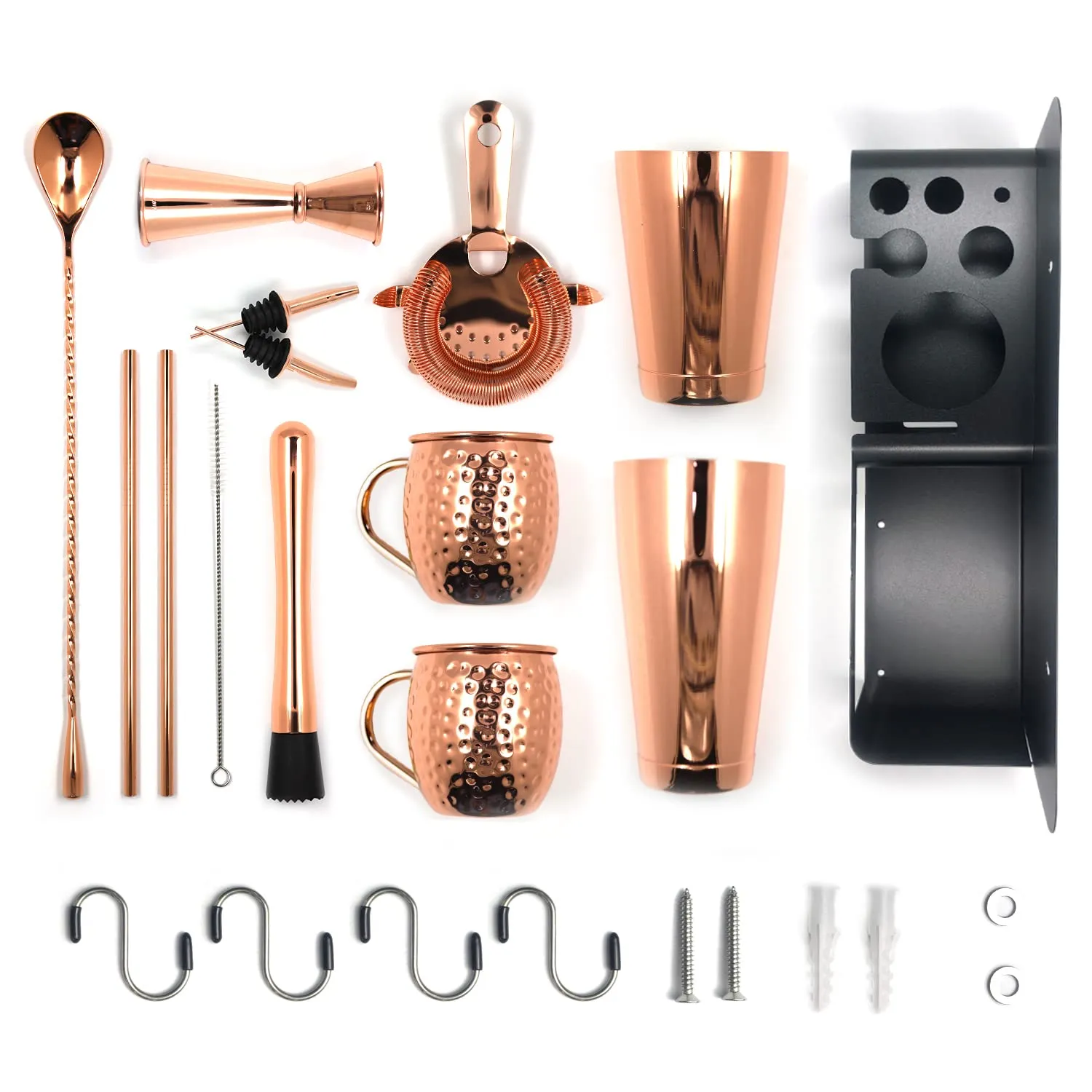 Sky Fish Kit Barman 14 Pezzi con Tazze Moscow Mule