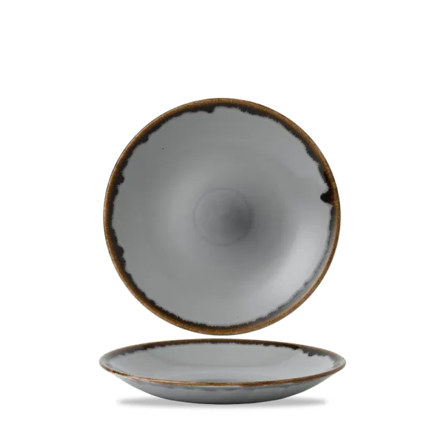 Churchill Harvest Piatto Fondo 25,5 cm Grey 6 Pezzi