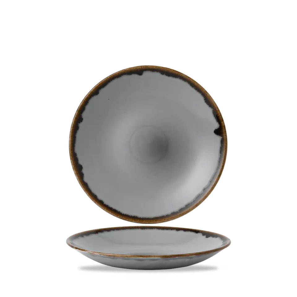 Churchill Harvest Piatto Fondo 25,5 cm Grey 6 Pezzi