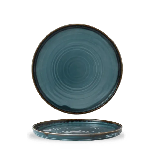 Showbar Harvest Blue Piatto 26cm 6 Pezzi Bordi Alti