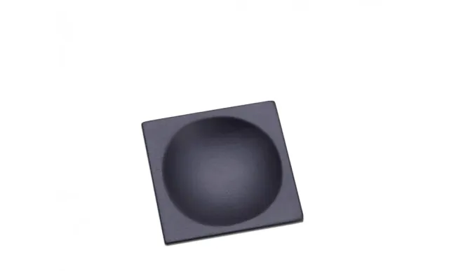 Showbar Piatto Quadrato Bambù Nero 6x6 cm 10 pezzi