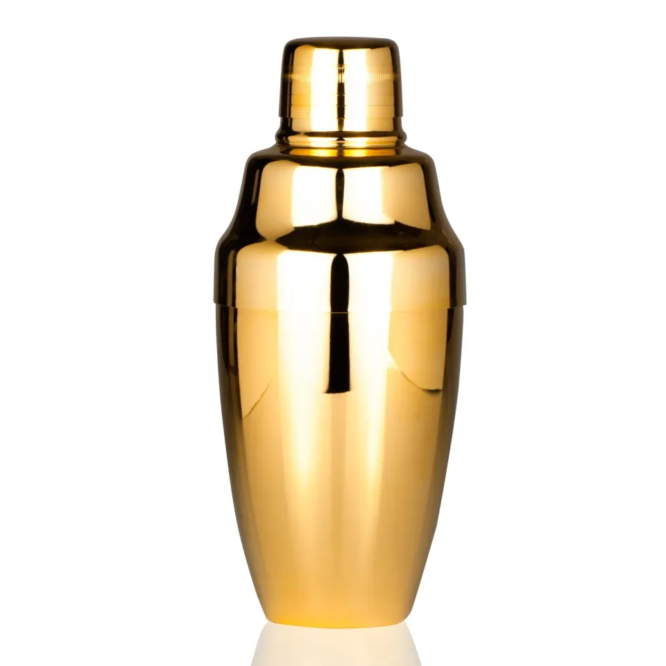 Showbar Lorraine Cobbler shaker 500 ml oro acciaio