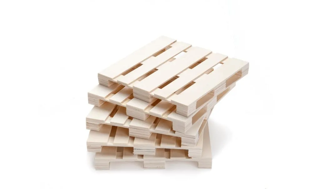 Showbar Mini Pallet vassoio legno 12x12 cm 5 pezzi