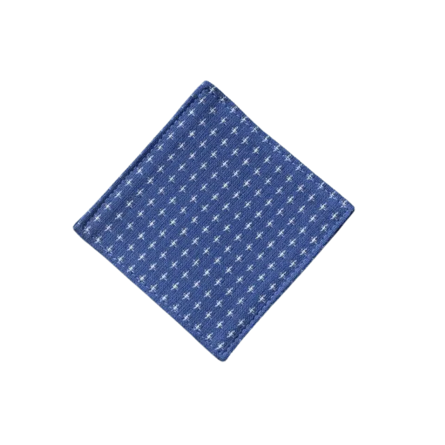 Cocktail Ceremony Sottobicchiere Stoffa 9x9 cm Blu Miele