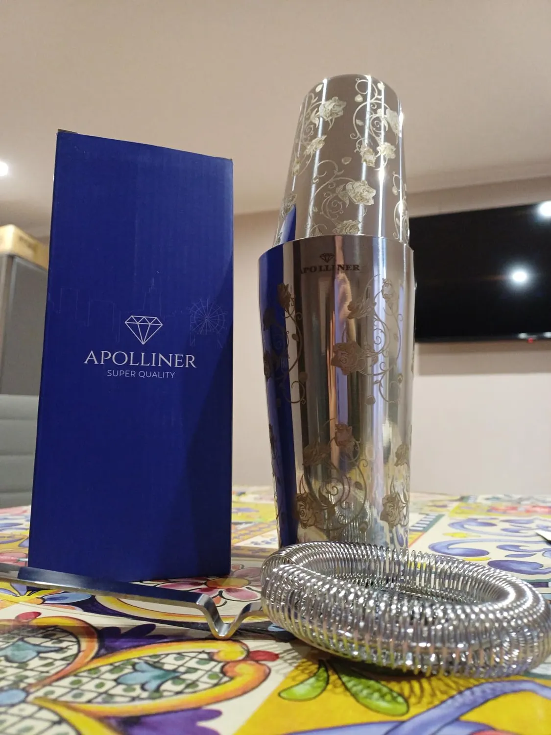 Apolliner Boston 8.0 Shaker Cocktail Acciaio 750ml