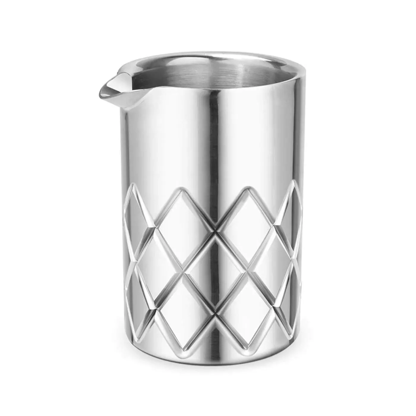 Cocktail Ceremony Mixing Glass 550 ml silver doppia parete