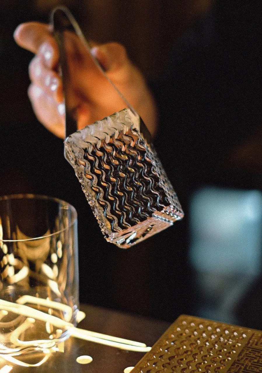 Cocktail Ceremony Ice Stamp timbro per ghiaccio ottone 20x10cm