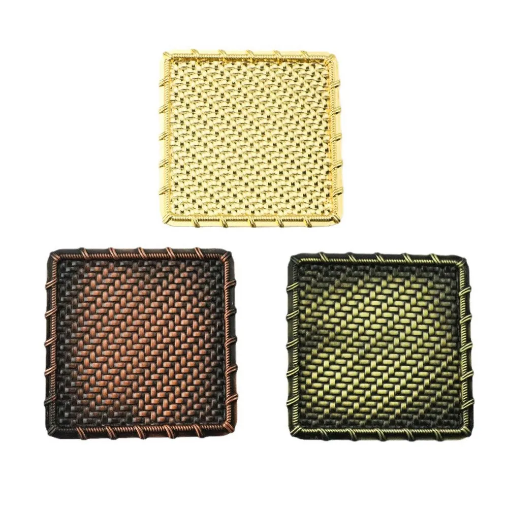 Cocktail Ceremony Sottobicchieri Metallo Quadrati Argento 6 Pz