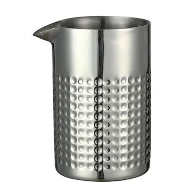 Cocktail Ceremony Stir Mixing Glass 580ml martellato doppia parete