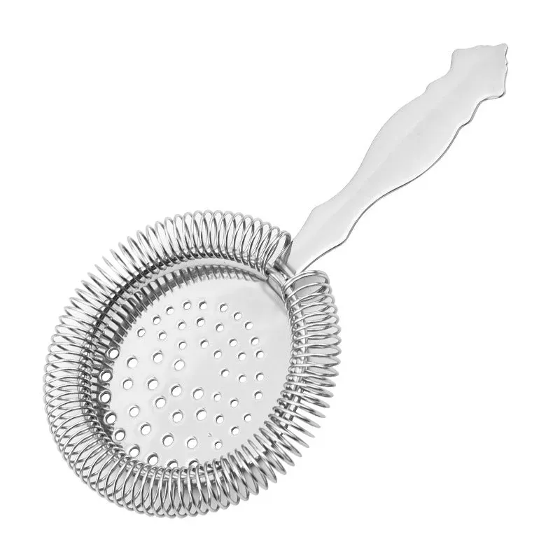 Cocktail Ceremony Vintage strainer Hawthorne acciaio argento