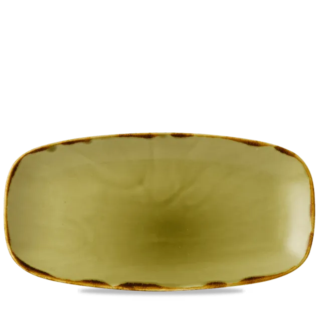 Showbar Harvest Green piatto oblungo 35,5 cm 6 pezzi
