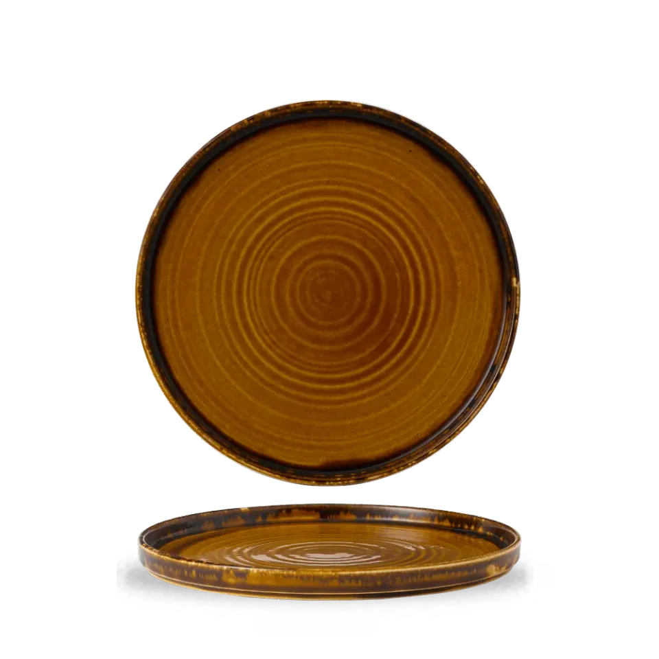 Showbar Harvest Brown piatto walled 26 cm 6 pezzi marrone