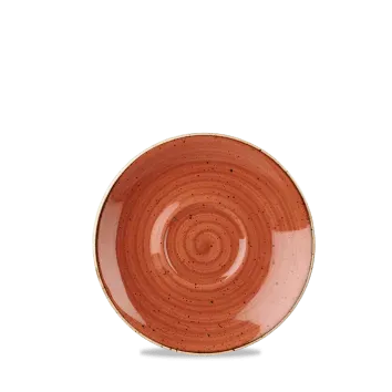 Showbar Stonecast Rosso Mattone piattino tazza 15,6cm 6 pezzi