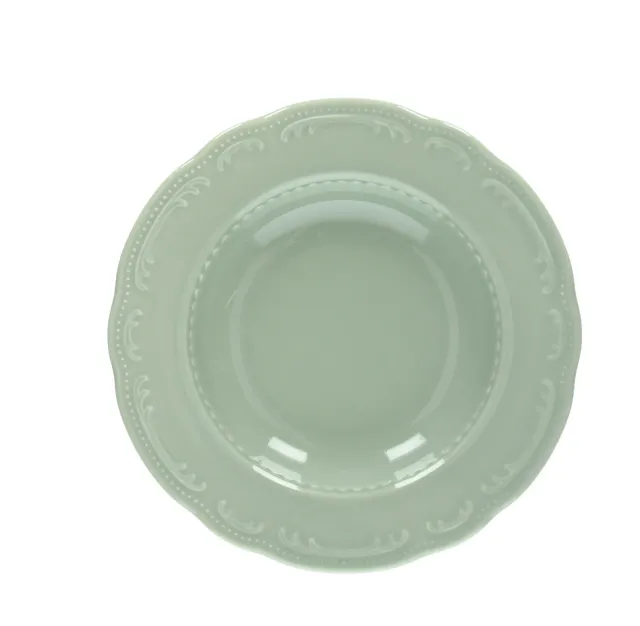 Tognana Vecchio Vienna Charme piatto fondo 23 cm verde salvia 6 pezzi