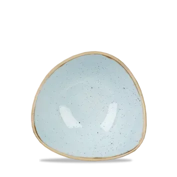 Stonecast Azzurro Puntinato piatto fondo triangolare 15,3 cm