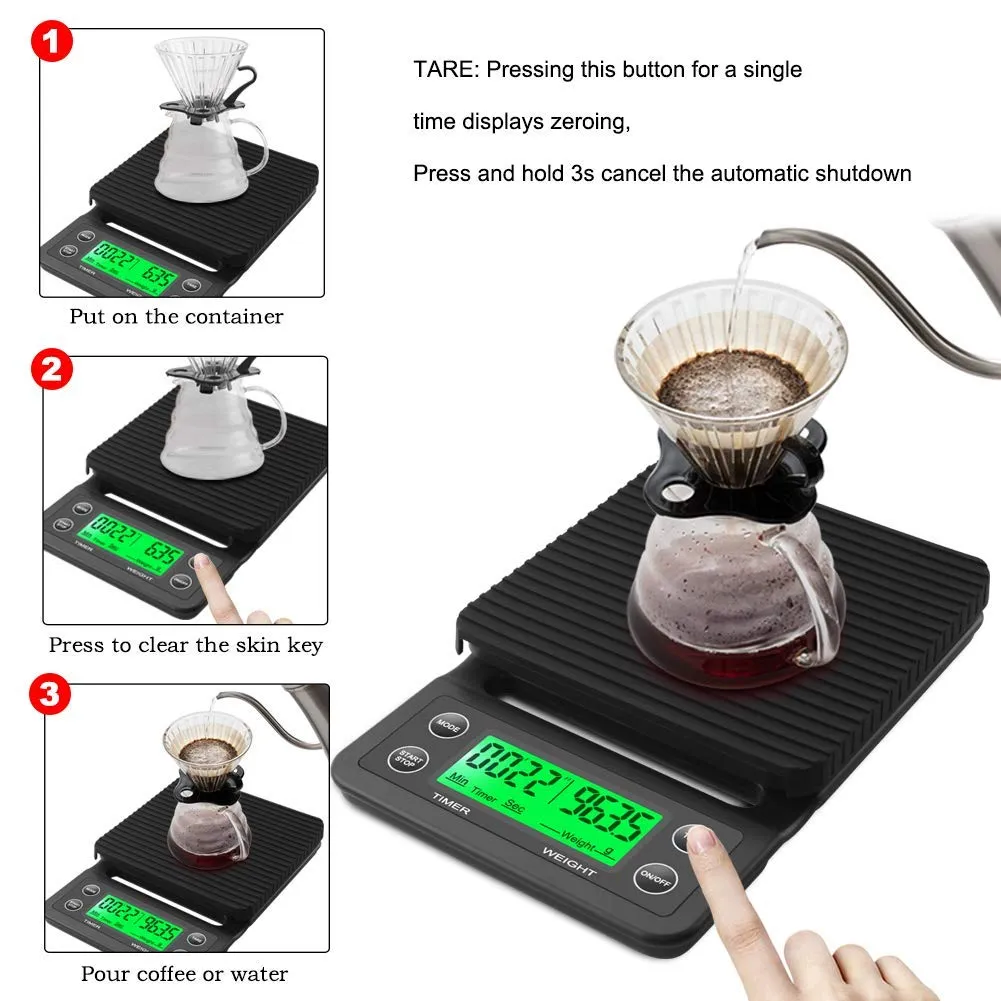 Cocktail Ceremony Bilancia Barista elettronica 0,1g nera 5kg