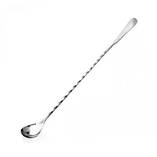 Cocktail Ceremony Bar Spoon Flat 50 cm Argento Miscelazione