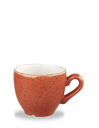 Showbar Stonecast Rosso Mattone Puntinato tazzina caffè 10cl 6 pezzi