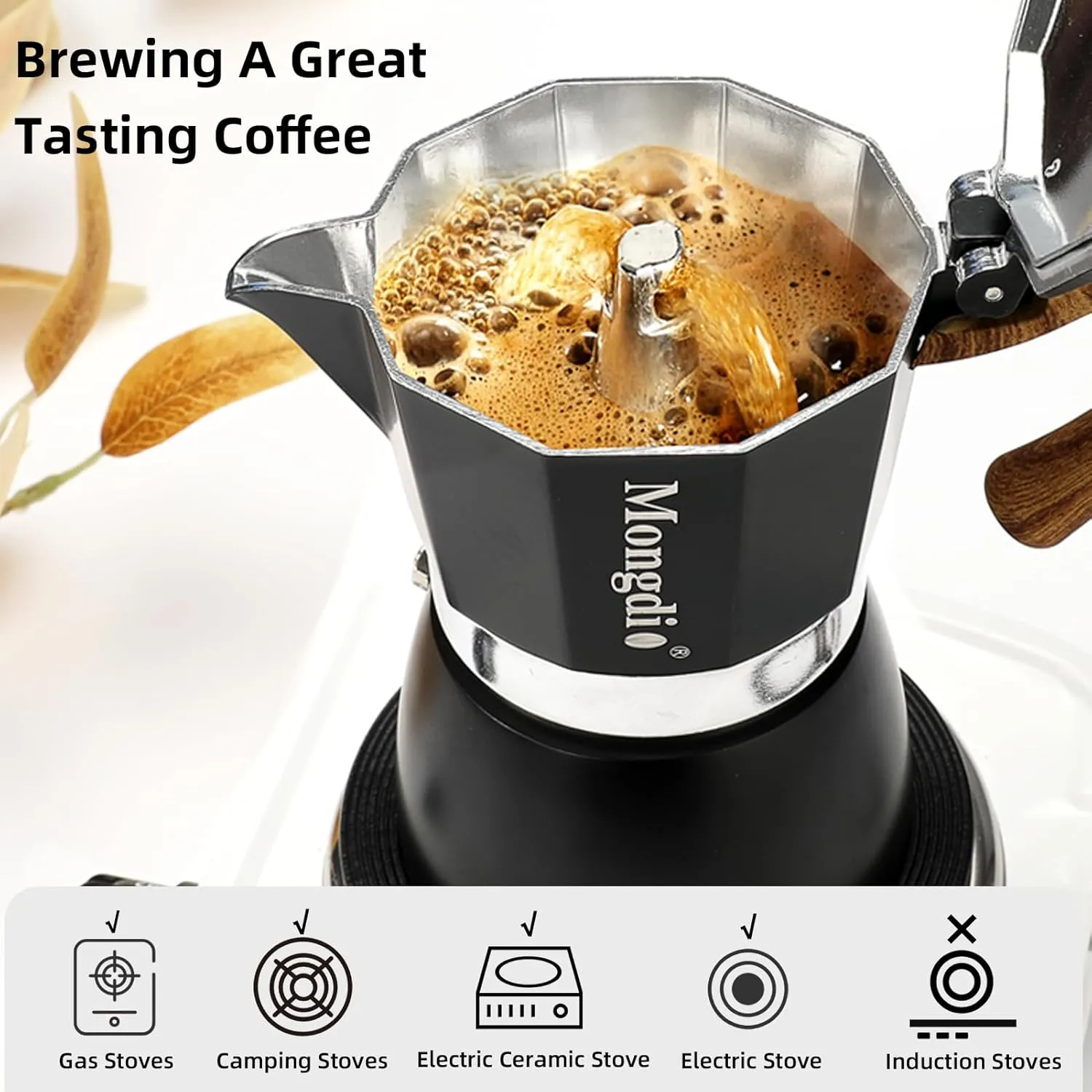 Cocktail Ceremony Classic Moka caffettiera moka nera 300 ml