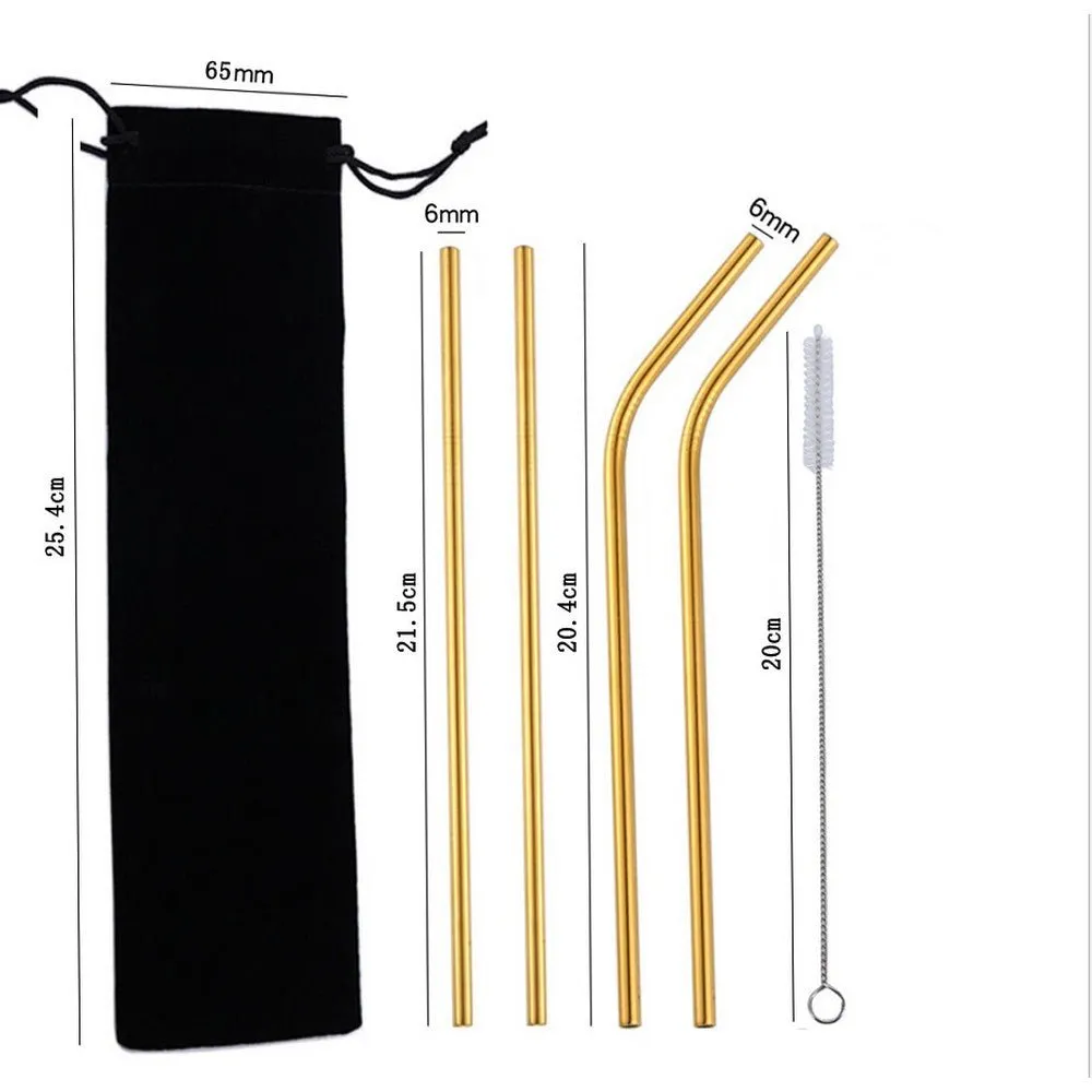 Cocktail Ceremony Cannucce Metallo 21cm 10pz Miste
