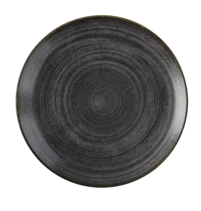 Churchill Stonecast Raw Black piatto 26 cm 6 pezzi nero