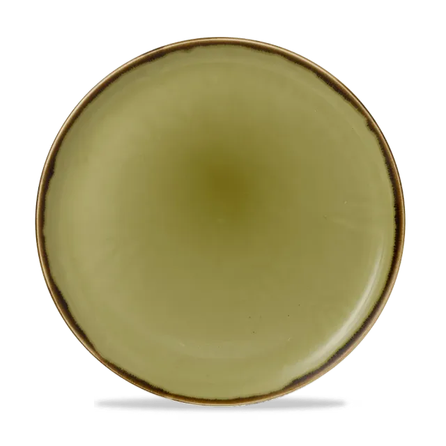 Churchill Harvest Green Piatto Piano Coupe 32,4 cm 6 pz