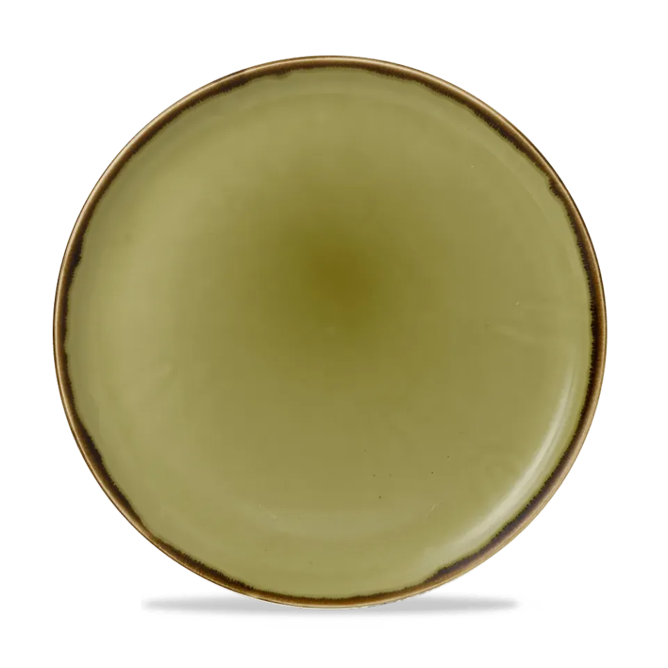 Churchill Harvest Green Piatto Piano Coupe 32,4 cm 6 pz