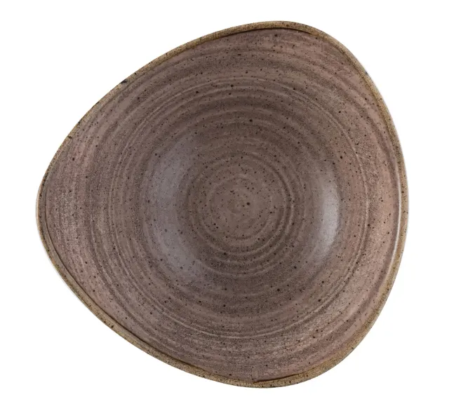 Churchill Stonecast Raw Brown piatto triangolare 22,9 cm 6 pezzi