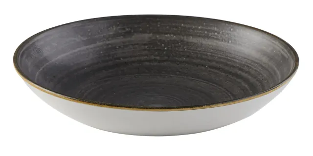 Stonecast Raw Black piatto fondo 24,8cm 6 pezzi