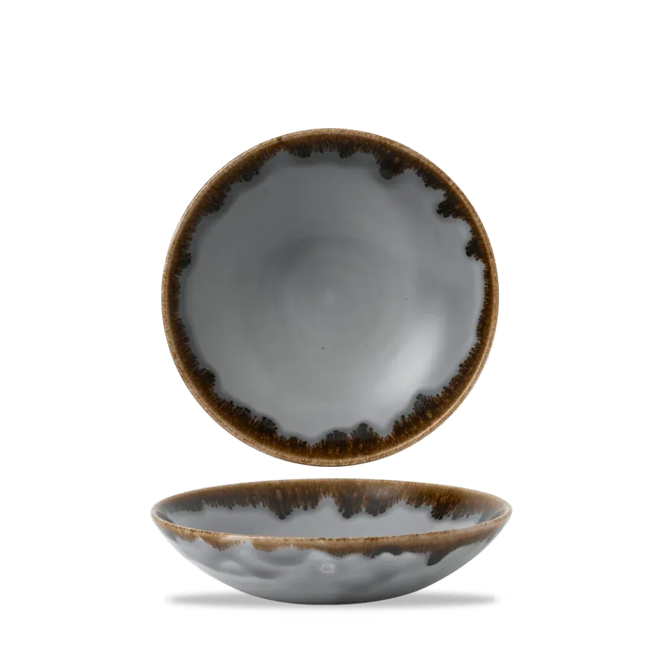 Showbar Harvest Grey Coupe Bowl piatto 18,2 cm 6 pezzi grigio