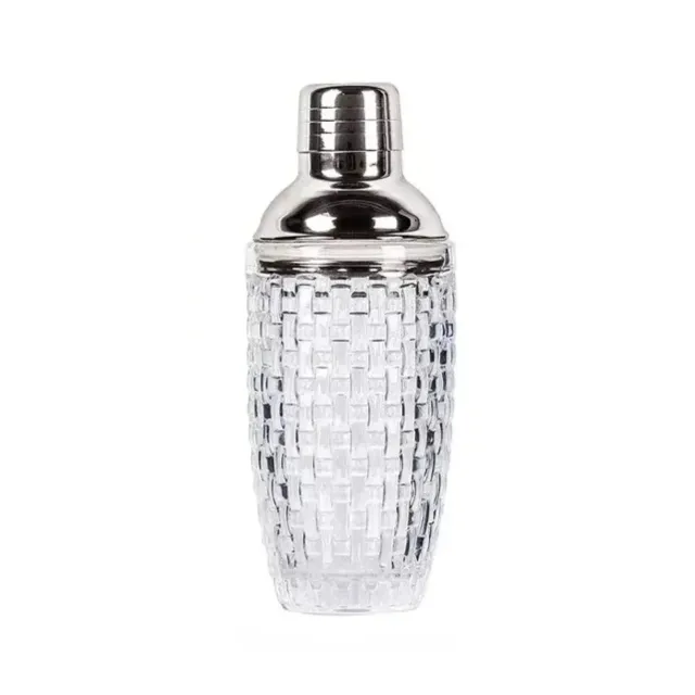 Cocktail Ceremony Ribbed shaker cobbler 400ml vetro